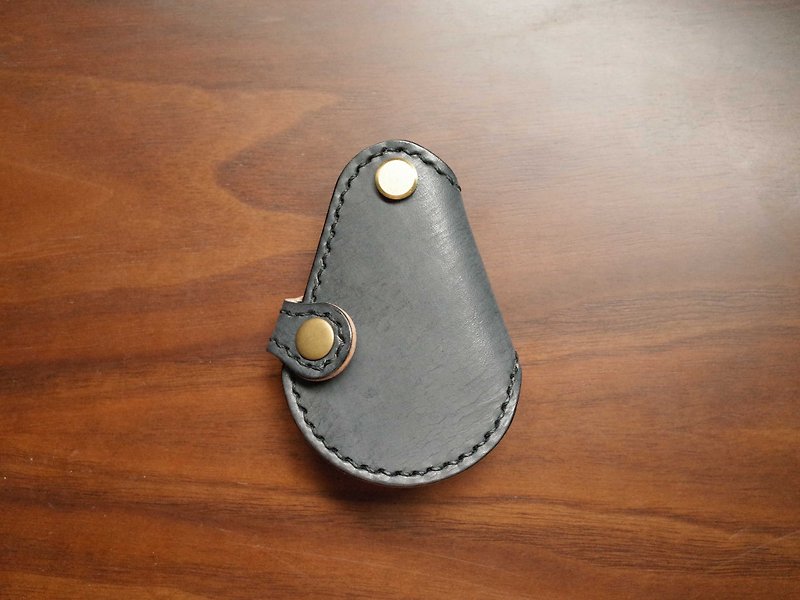 GOGORO機車鑰匙皮套－鑰匙包款－黑+蠟色