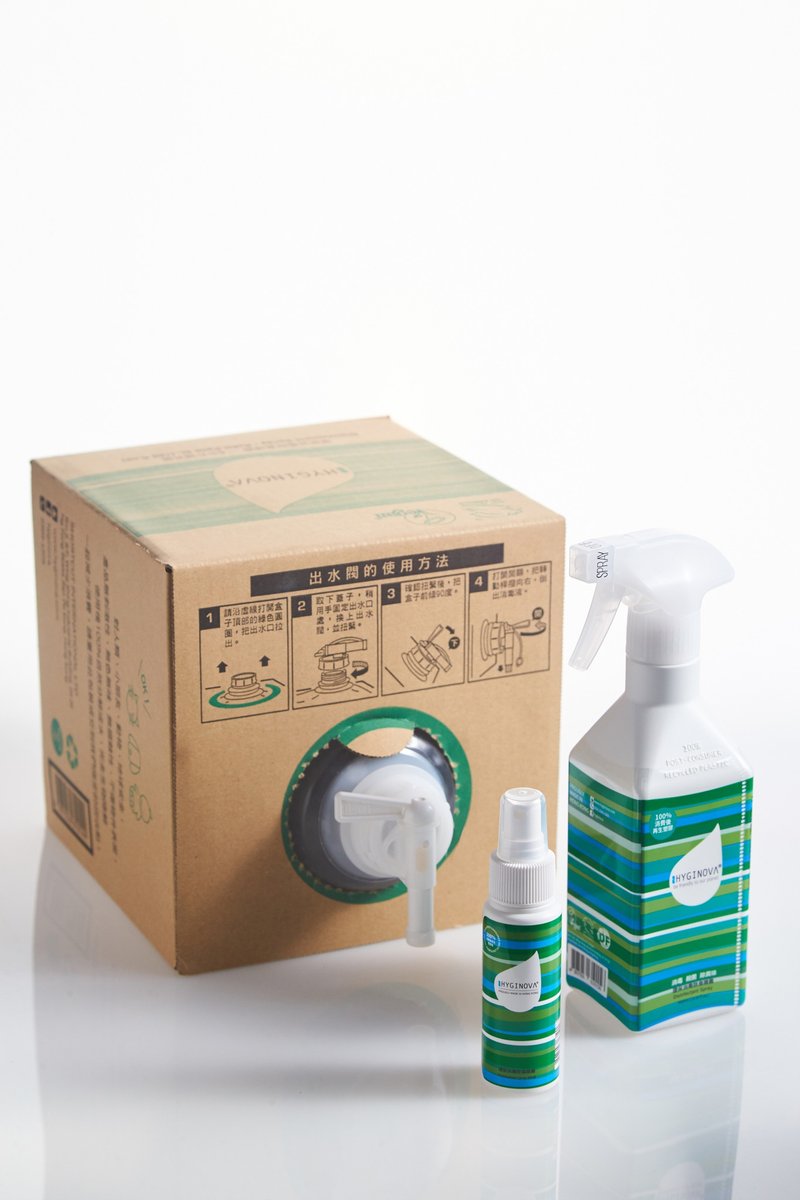 HYGINOVA Disinfectant Bundle 60mL + 400mL + 5L refill box - อื่นๆ - วัสดุอีโค 