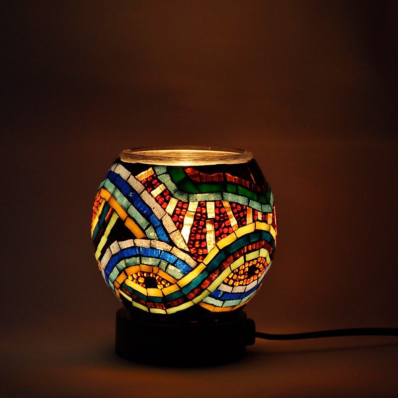 Original handmade glass mosaic lights/ Art lights/ Romantic gift - โคมไฟ - แก้ว 