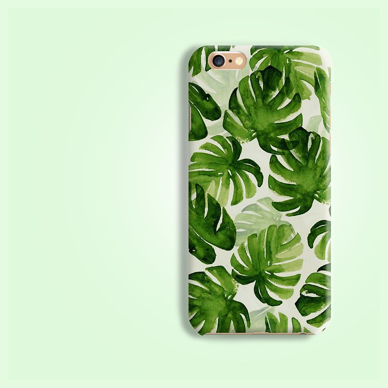 botanic leaf pattern rigid hard Phone Case Cover  for iPhone 4 4S 5 5S SE 6 6S 7 Plus Samsung Galaxy S6 S7 edge Note HTC LG Nexus HTGNP10 - เคส/ซองมือถือ - พลาสติก หลากหลายสี