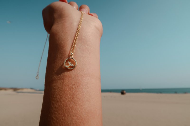 WHALE DREAMER NECKLACE - Necklaces - Sterling Silver Gold