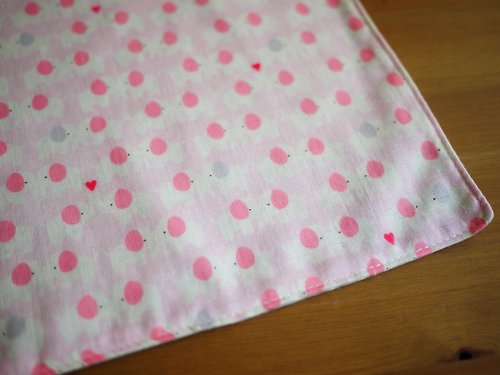 凱蒂．心．手感生活 日本二重紗手帕=小象親親=嫩粉紅