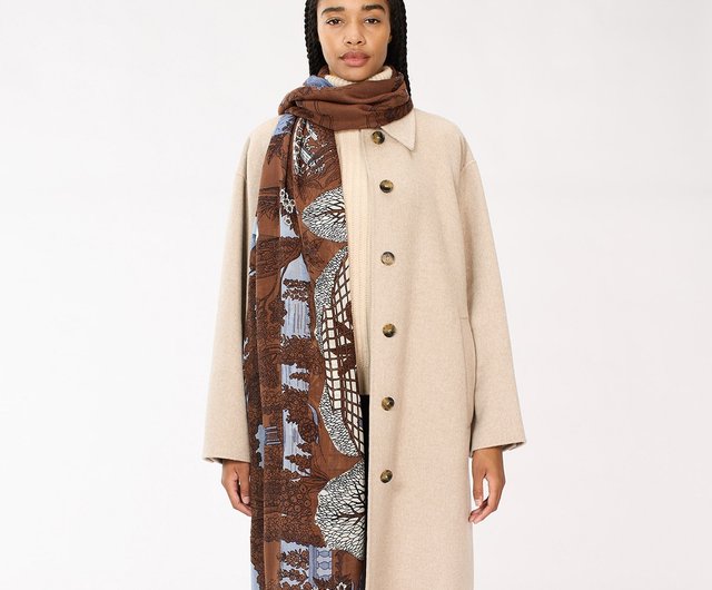 INOUI EDITIONS】キャトルセゾン ウールスカーフ/NATURAL - ショップ