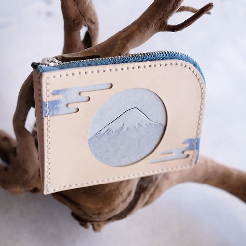 The Lederer 富士山拉鏈零錢包 | 手縫皮革完成品 | BSP155