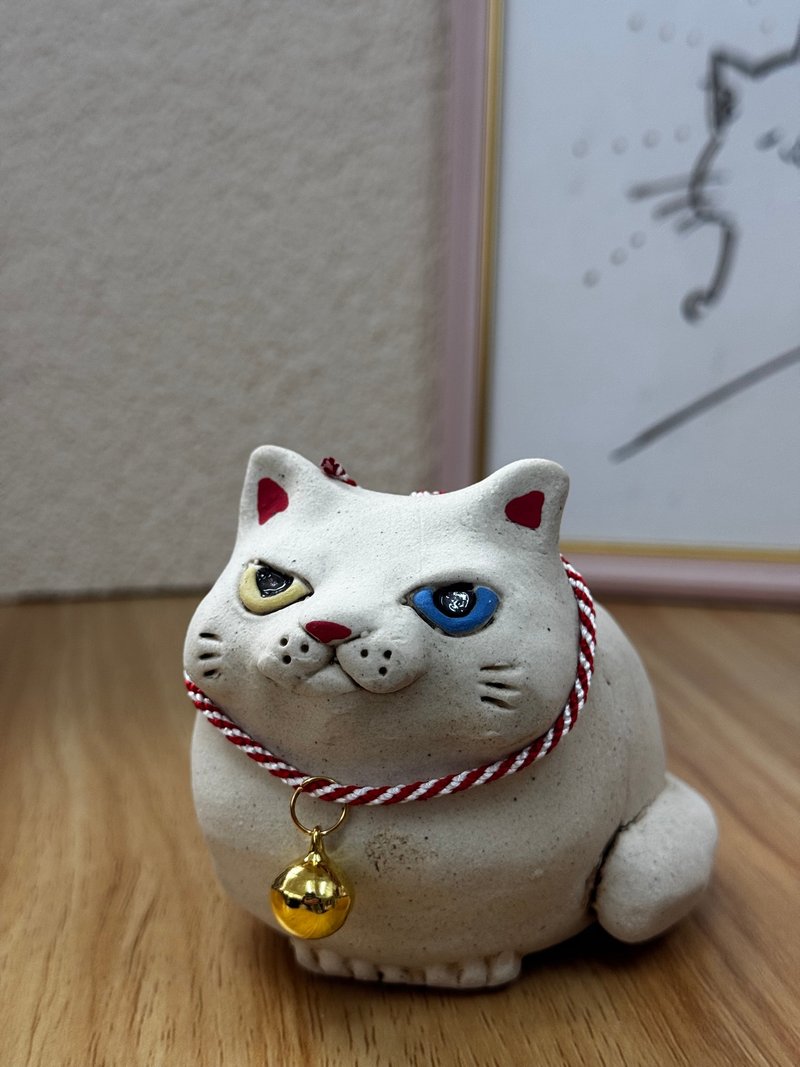 布施貓 | 香箱坐貓 - 擺飾/家飾品 - 陶 