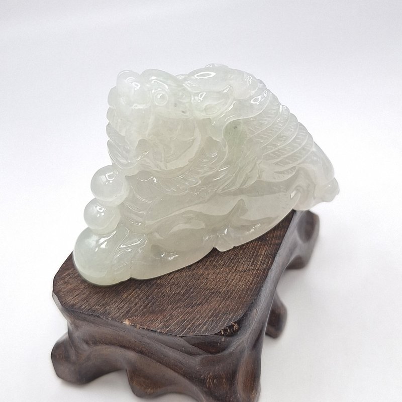 Ice Seiko Feitian Pixiu | Natural Burmese Jade A Grade Jadeite - สร้อยคอ - หยก 