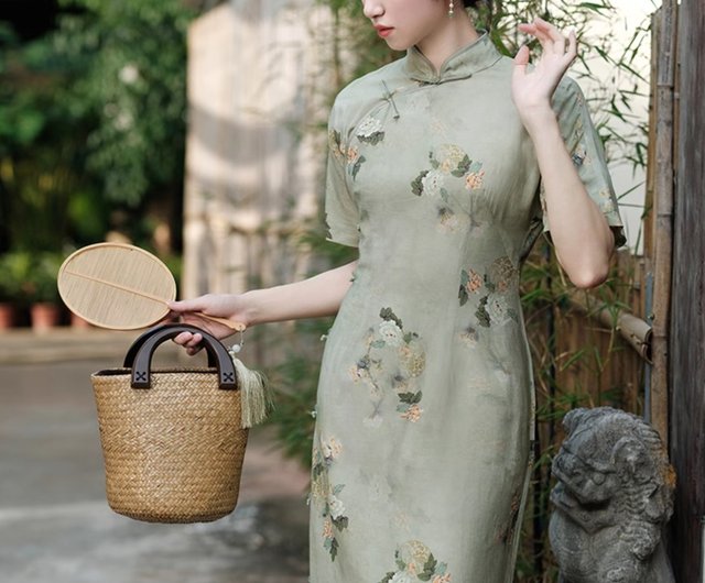 緑蕪（リュウブ） ネオチャイニーズレトロデザイン 飾りボタン改良