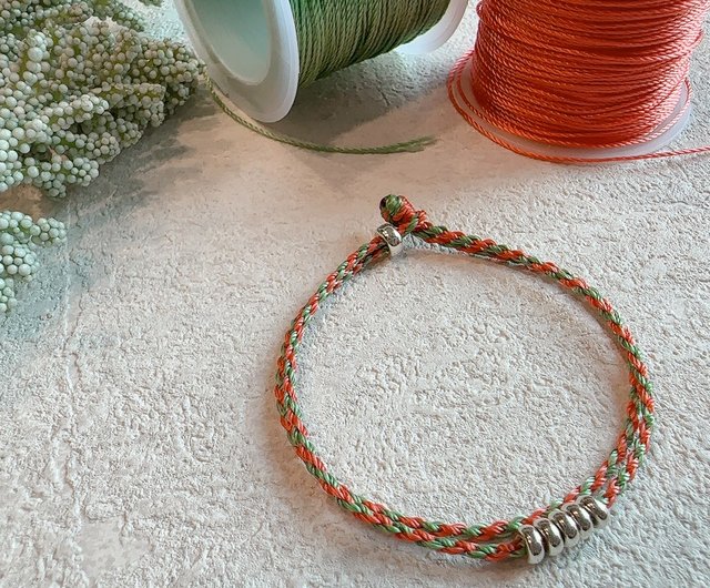 Double braided sales friendship bracelet