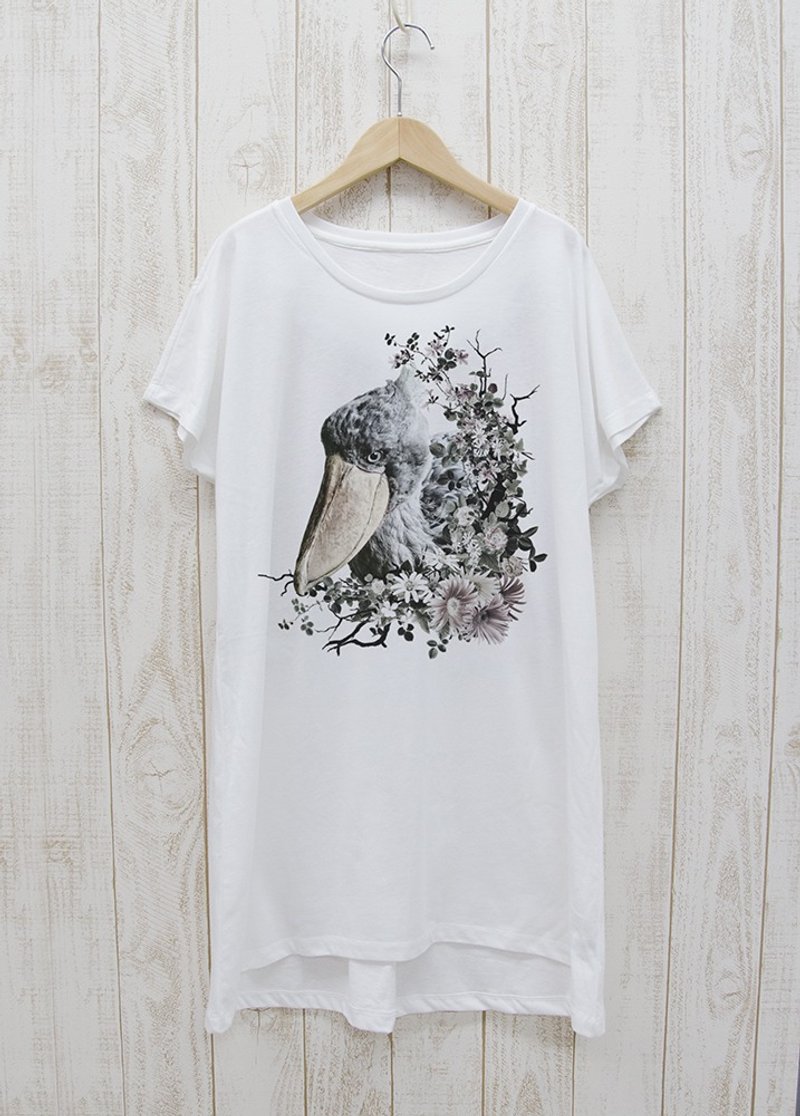 ronronHUSHBILL ワンピースTee　Calld?　ホワイト / R036-O-WH - トップス ユニセックス - コットン・麻 ホワイト