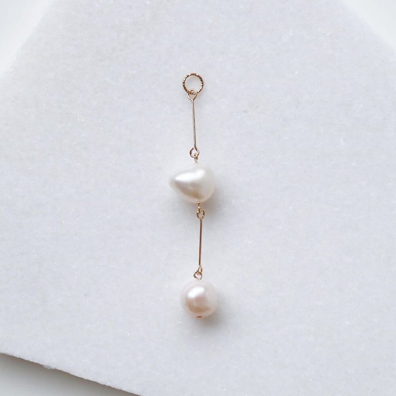 com pearl earring parts(clip type)