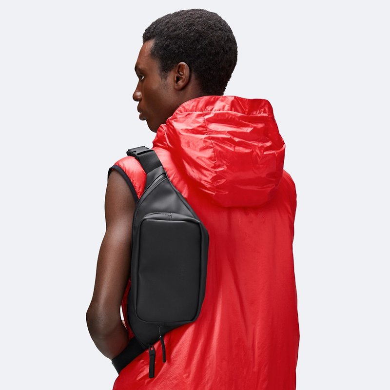 [Danish Rains] Bum Bag & W3 Waterproof Fashion Simple Crossbody Bag - กระเป๋าแมสเซนเจอร์ - วัสดุอื่นๆ หลากหลายสี
