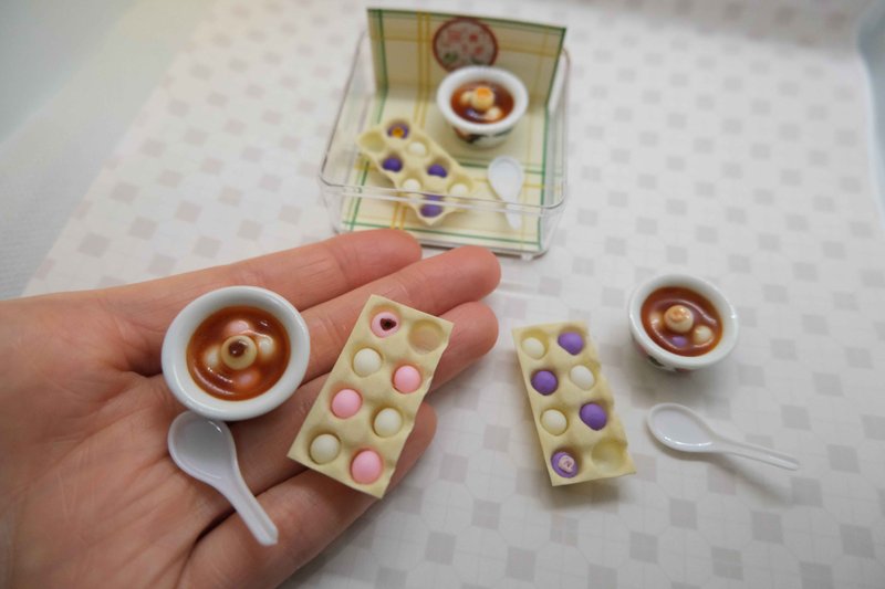 微縮擺設 湯圓 - 擺飾/家飾品 - 其他材質 多色