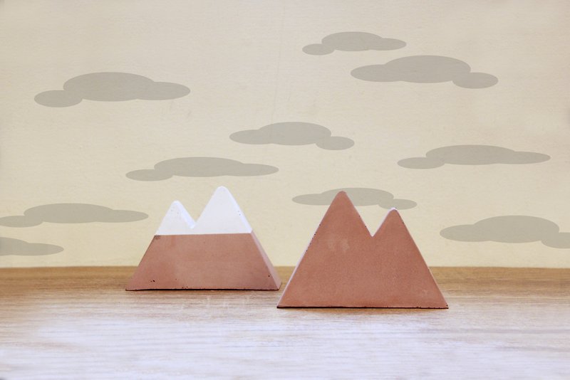 Pink Cement Mountain (Limited Edition) | Hill Ornament Jewelry Rack Message Board Business Card Rack Diffuser Stone - Items for Display - Cement Pink