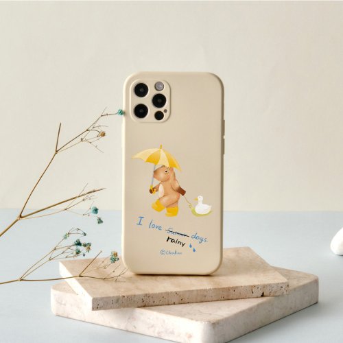 TOYSELECT 查高插畫我愛下雨天全包iPhone手機殼