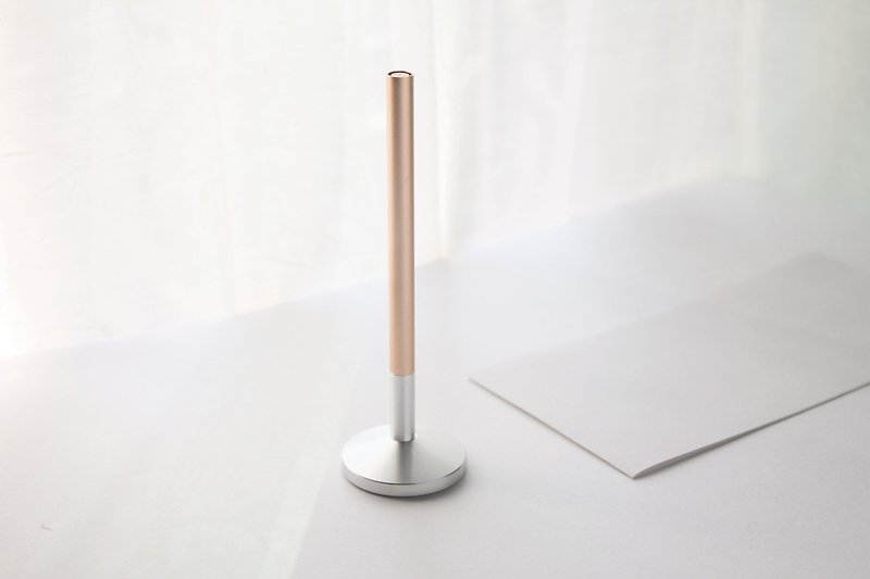 STAND: Desk & Portable Rollerball Pen (Rose Gold) - Rollerball Pens - Aluminum Alloy Gold