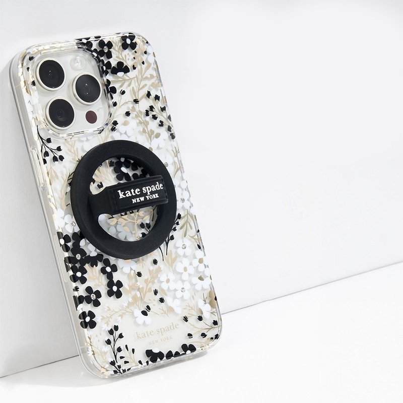 【kate spade】MagSafe 手機彈性指環 科技黑 - 手機配件 - 塑膠 黑色