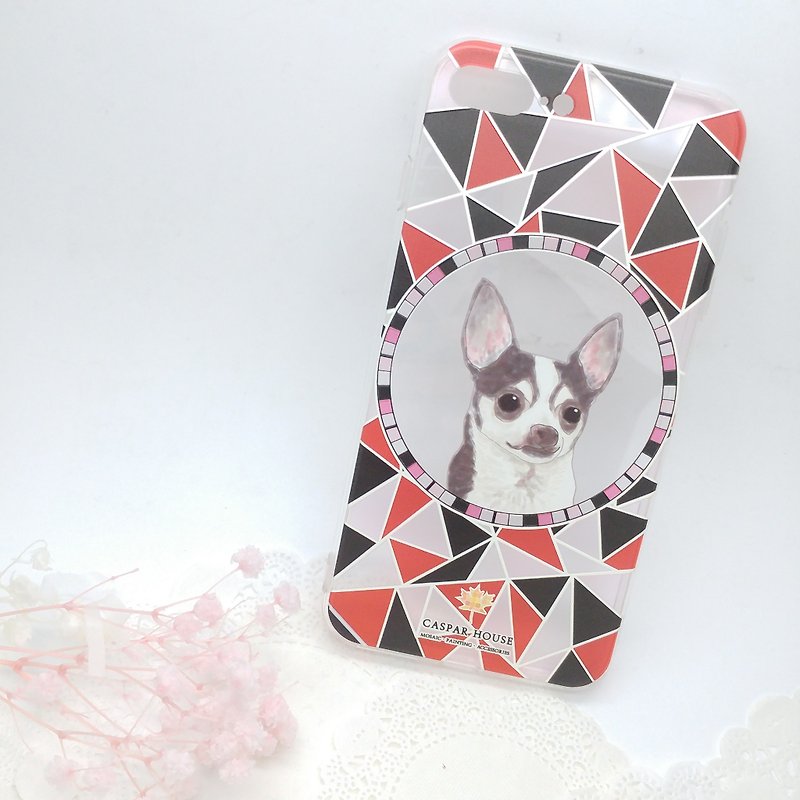 Mosaic Animal phone case - Chihuahua - Phone Cases - Plastic Multicolor