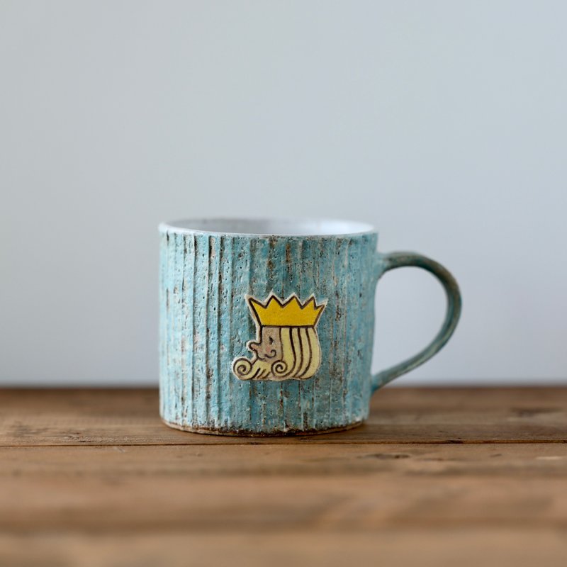 KINGMUG　Turquoise - แก้วมัค/แก้วกาแฟ - ดินเผา สีน้ำเงิน