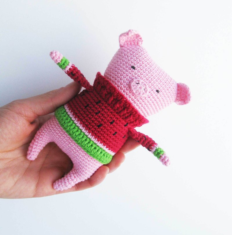 Crochet Pattern Piggy. DIY Amigurumi Crochet Pattern, PDF file digital download