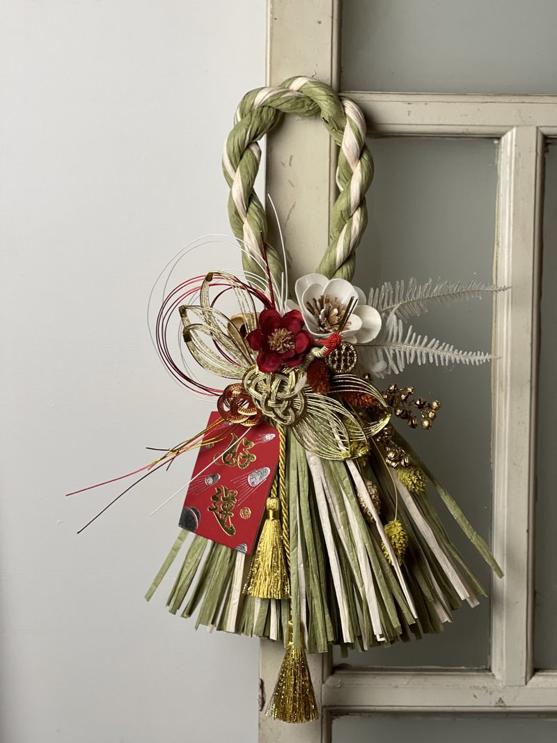 Japanese-style note with rope/lucky/lucky/ - Wall Décor - Other Materials Gold