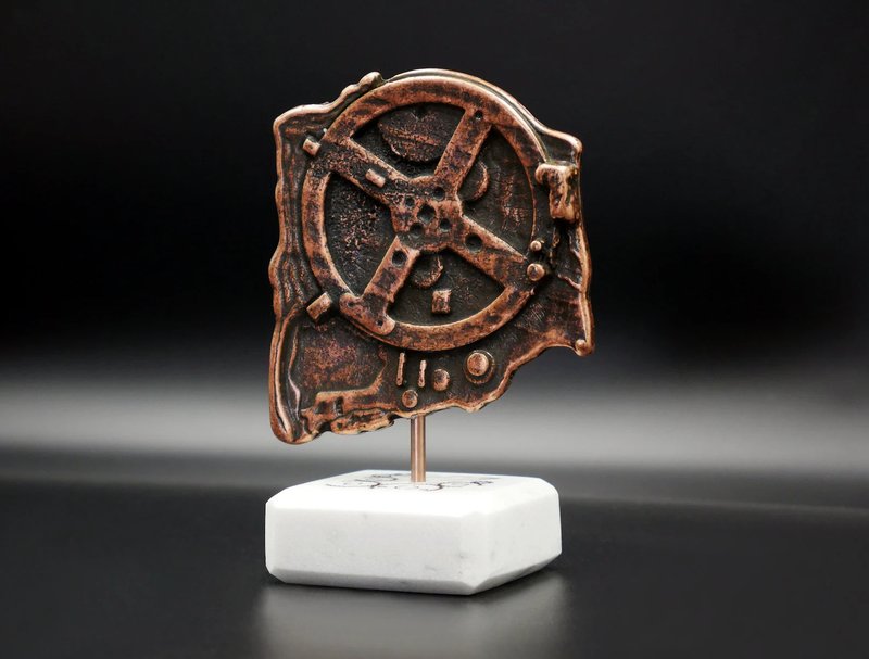 Antikythera Mechanism Fragment - 擺飾/家飾品 - 其他金屬 
