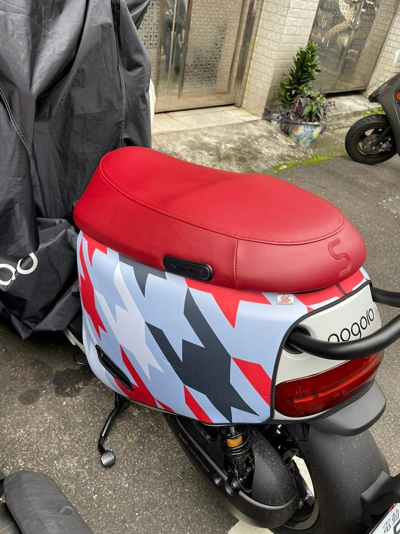 千鳥紋(饒舌紅) gogoro系列車套 防刮車套 - 其他 - 聚酯纖維 藍色