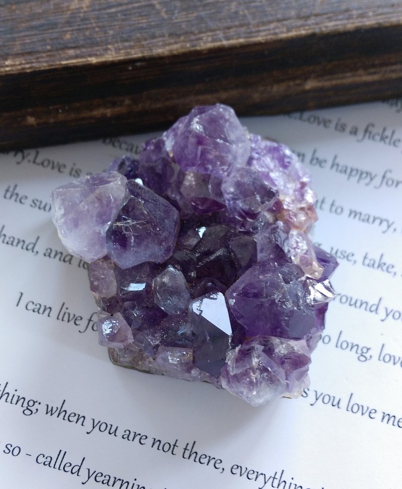 Amethyst  巴西產地 原皮紫水晶  天然礦石 原礦 - 擺飾/家飾品 - 其他材質 