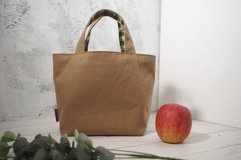 House wine series lunch bag / tote bag / limited manual bag / small squirrel / stock supply - Handbags & Totes - Cotton & Hemp Khaki