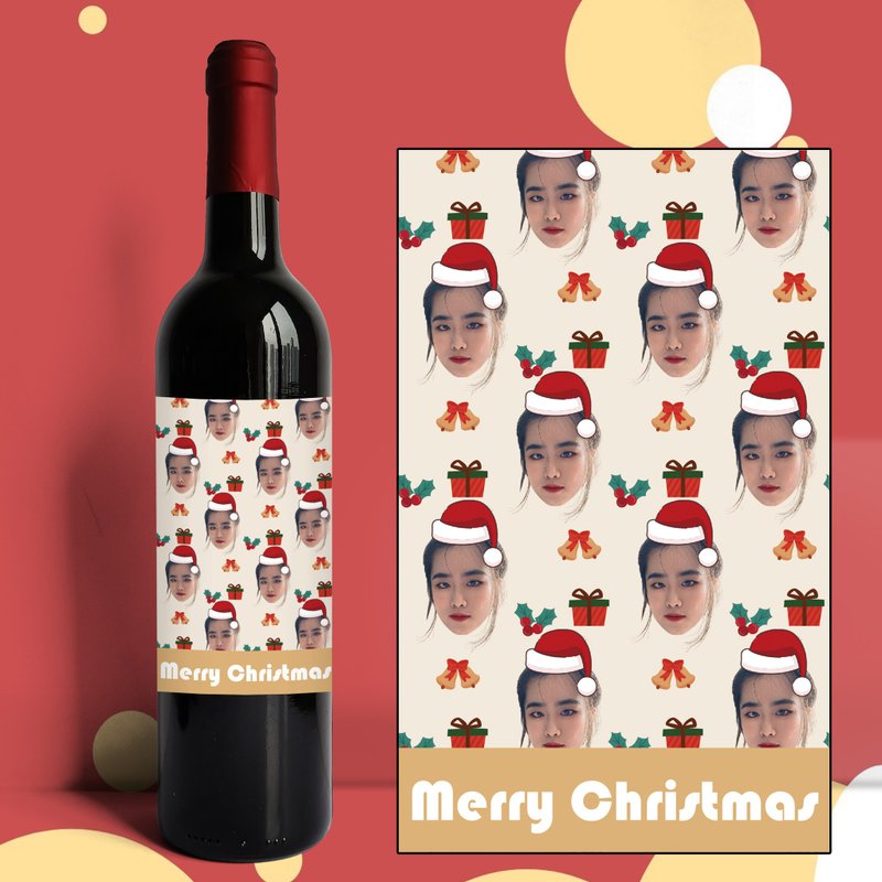 Personalize Face Wine | 表情紅酒訂製 生日禮物 趣味禮物送朋友 - 酒杯/酒器 - 玻璃 