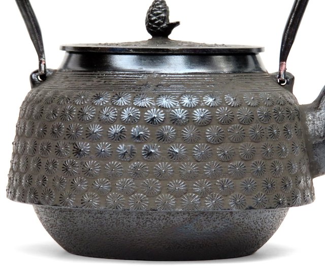 Iwachu Iron Teapot Tetsubin Green Pine Needle