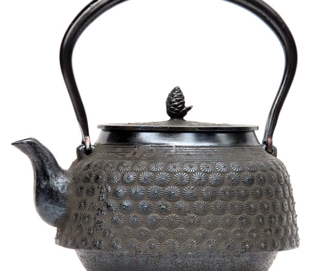 Iwachu Iron Teapot Tetsubin Green Pine Needle