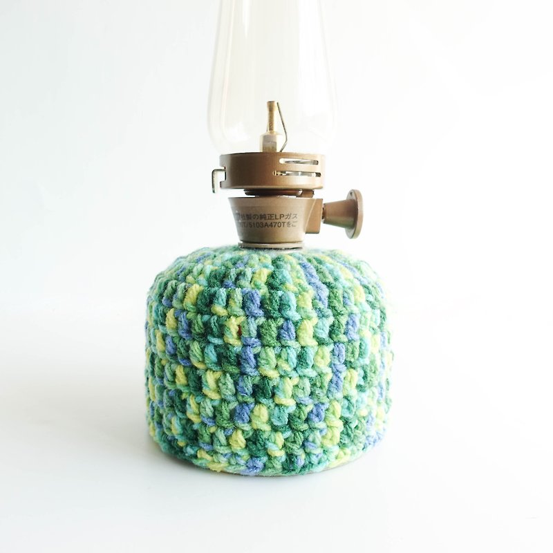 Crochet Camping Gas Canister Cover Warmer size 230 Forest - Camping Gear & Picnic Sets - Other Man-Made Fibers Green