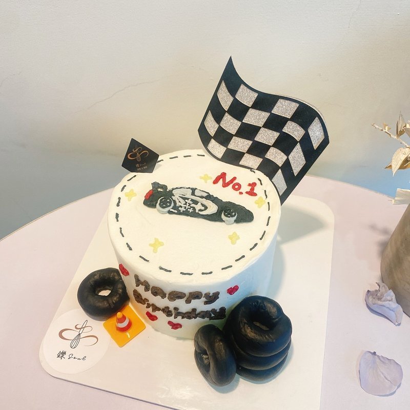 賽車主題蛋糕 生日蛋糕 繪圖蛋糕 鑠甜點 題字蛋糕 客製化 紀念日 - 蛋糕/甜點 - 新鮮食材 
