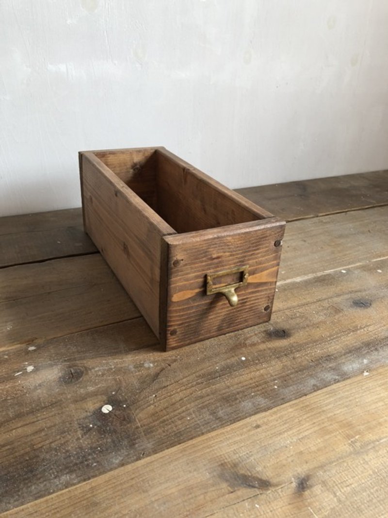 Limited Quantity STSB-S Wooden Drawer Wood Box Storage Handle Brass Wooden Box Industrial BOX Drawer S Size - Other - Wood 