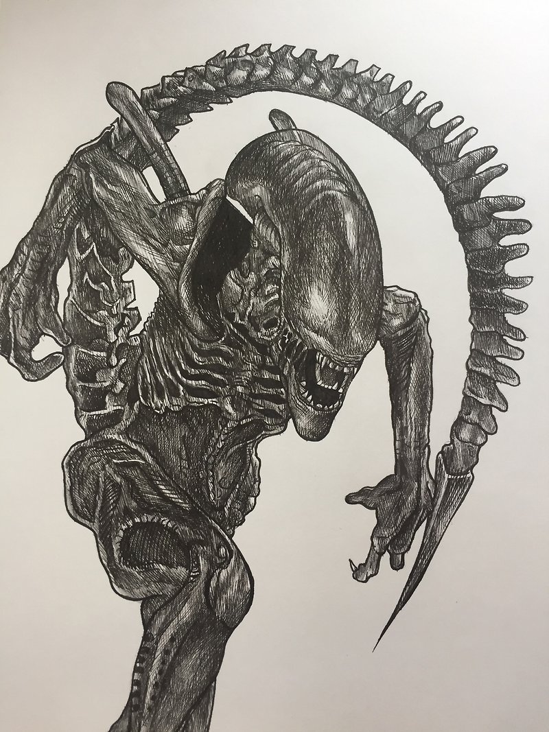 【Alien: Isolation】- Drawing, Wall Art, Hanging Paintings, Home Decor - Posters - Paper Black