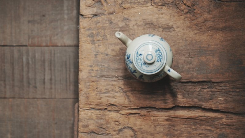 [Wuzhong Collection] Japanese style blue and white porcelain pot - ถ้วย - เครื่องลายคราม 