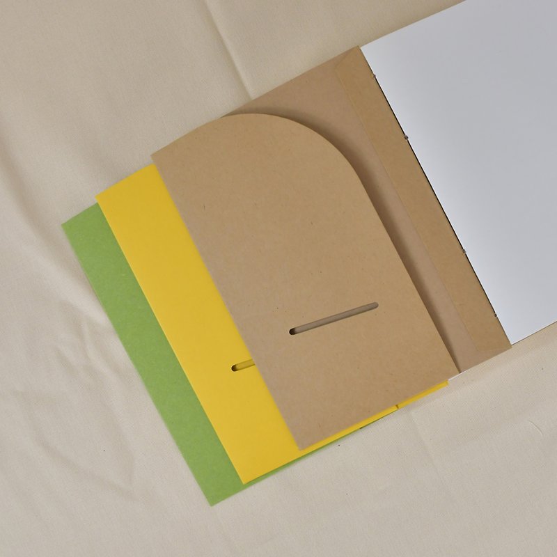 Sandwich cover back cover material - ชิ้นส่วน/วัสดุอุปกรณ์ - กระดาษ หลากหลายสี