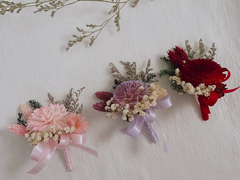 Carnation corsage/dry carnation/dry carnation corsage/Mother's Day corsage - Dried Flowers & Bouquets - Plants & Flowers Multicolor