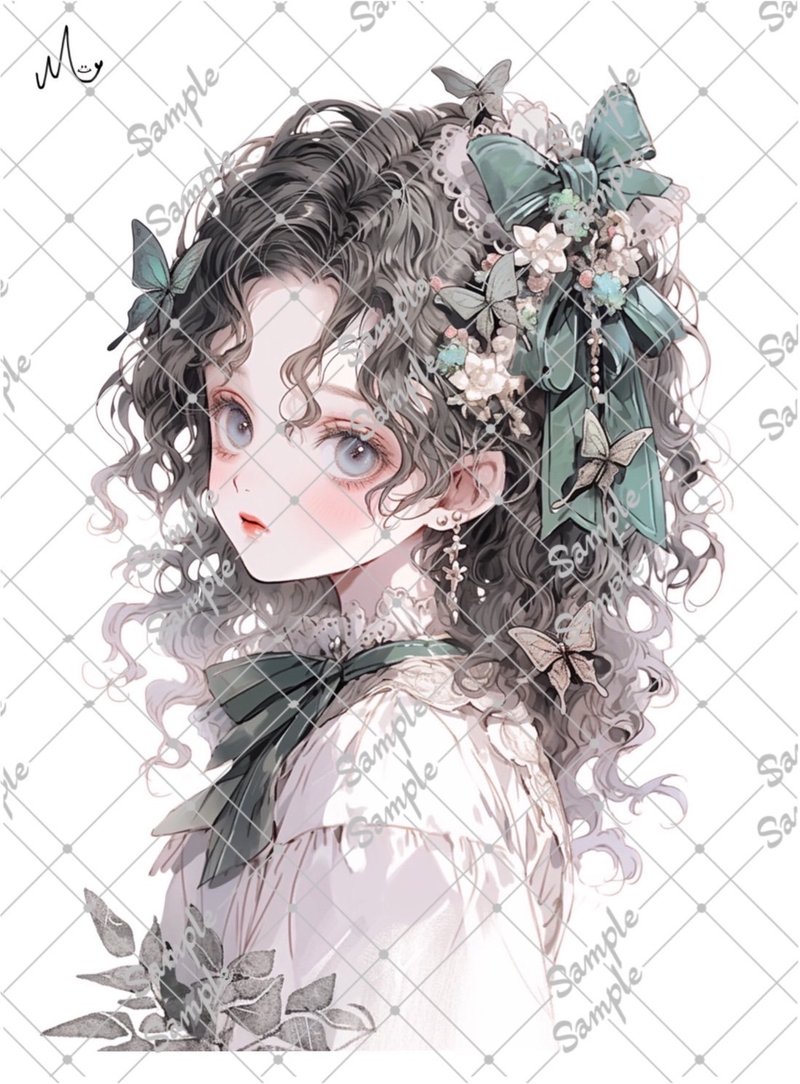 オリジナル人物ステッカー9月新作 - 貼紙 - 紙 