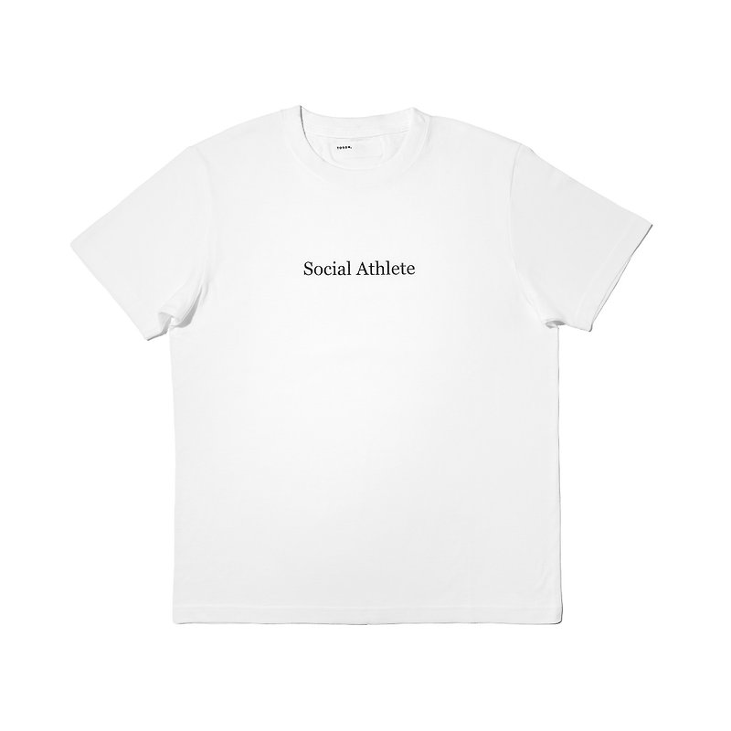 Social Athlete Print T-shirt - Men's T-Shirts & Tops - Cotton & Hemp White