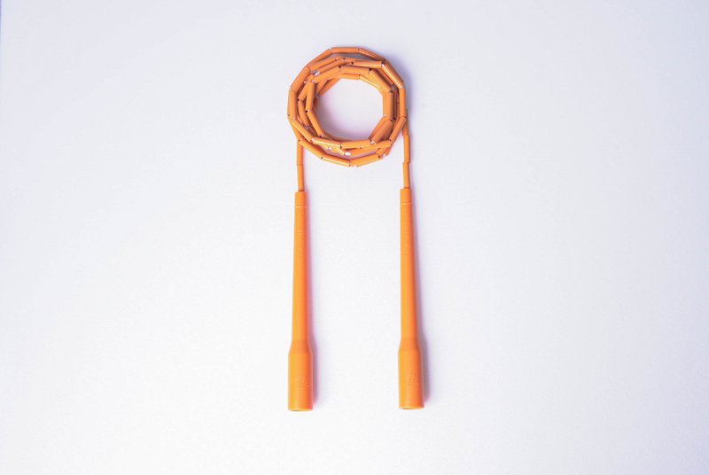 2.0 Skipping Rope, Jizi-Fancy Rhythm Rope (with drawstring pocket included) - Fitness Equipment - Plastic Orange