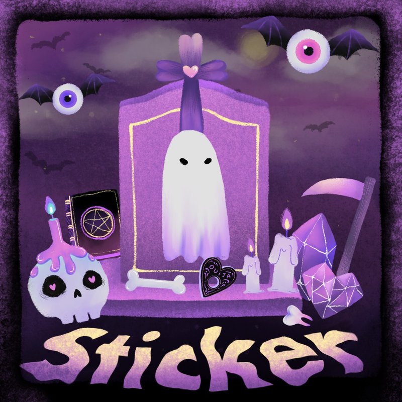 Digital Sticker and Memo (halloween) - 電腦手機桌布/貼圖/App 圖示 - 其他材質 