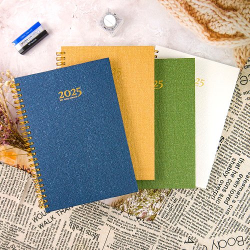 綠的事務用品股份有限公司 【conifer綠的事務】2025年25K薴麻雙線圈橫式週誌