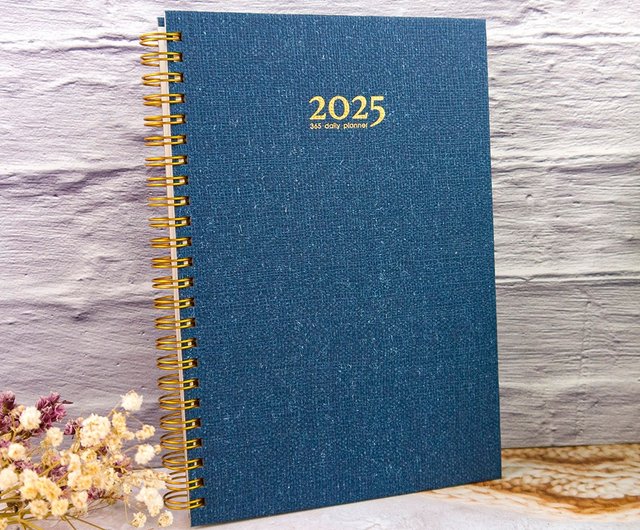 conifer綠的事務】2025年25K苧麻雙線圈橫式週誌綠的事務用品股份