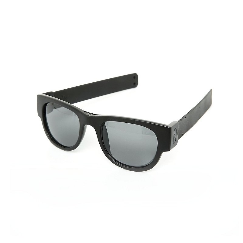 紐西蘭 Slapsee Pro 偏光太陽眼鏡 - 駭客黑 - 眼鏡/眼鏡框 - 矽膠 黑色