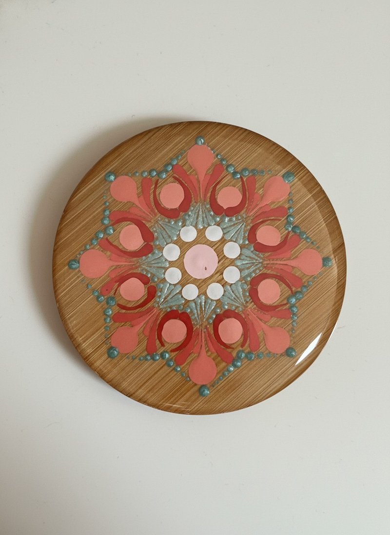 繁花 過程 小圓鏡 點點曼陀羅  鏡子 化粧鏡 交換禮物 - 彩妝刷具/鏡子/梳子 - 其他材質 