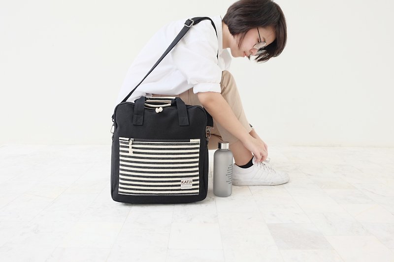 SQUARE UP BAG：BLACK COLOR - リュックサック - その他の素材 ブラック
