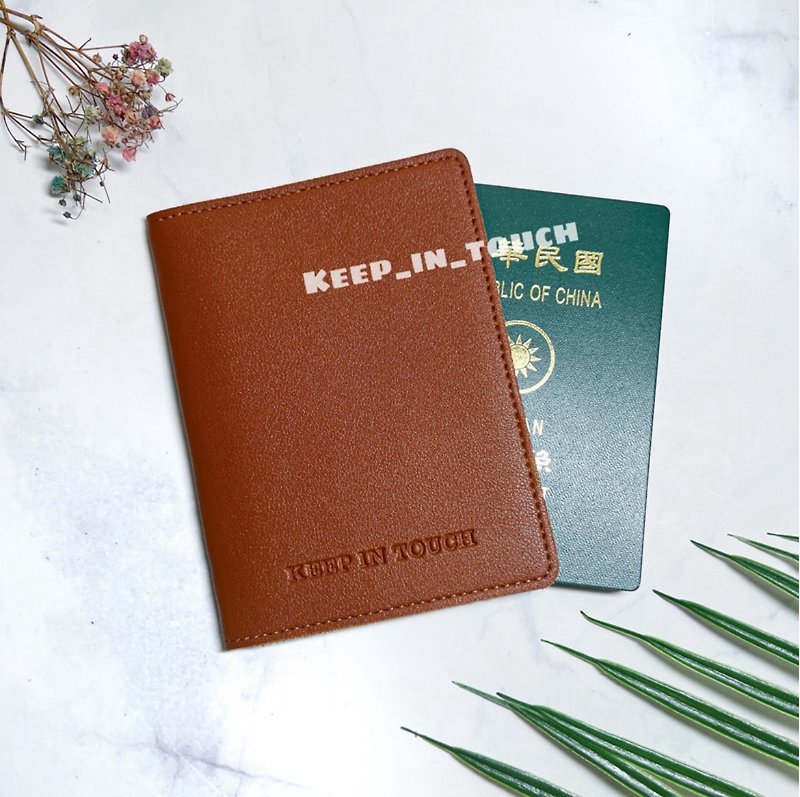 Handmade customized passport cover free engraved customized product gift - Passport Holders & Cases - Faux Leather 