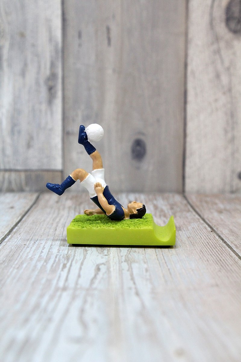 SUSS Japan Magnets Desktop Olympic Games Series Desktop Small Phone Holder (Playing Football) - Phone Stands & Dust Plugs - Resin Green