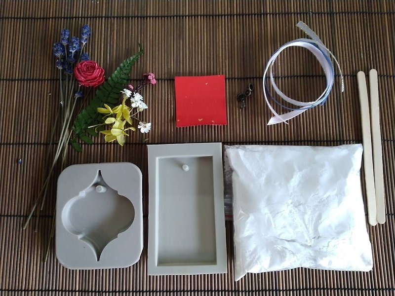 Diffuser Stone DIY gift box dry flower diffuser material package - จัดดอกไม้/ต้นไม้ - พืช/ดอกไม้ สีแดง